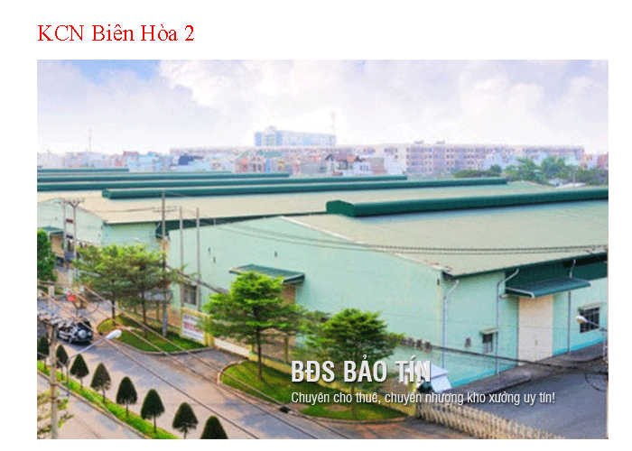 Thông tin về Khu công nghiệp Biên Hòa 2