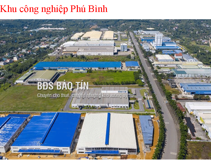 Theo dõi chi tiết Khu công nghiệp Phú Bình
