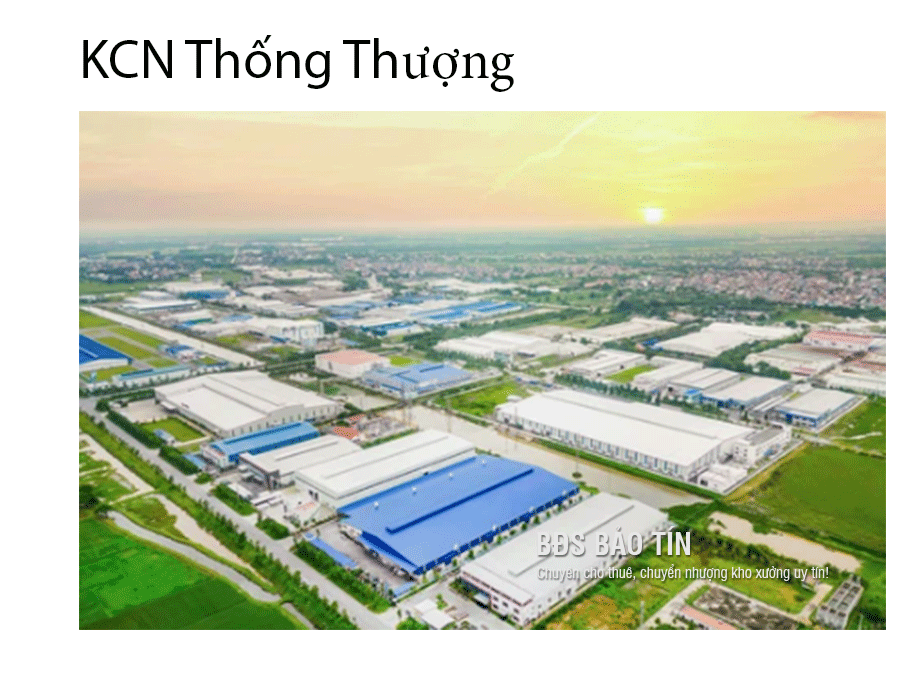 Tổng quan về khu công nghiệp Thống Thượng